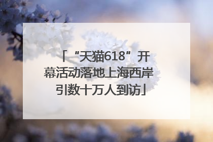 “天猫618”开幕活动落地上海西岸 引数十万人到访