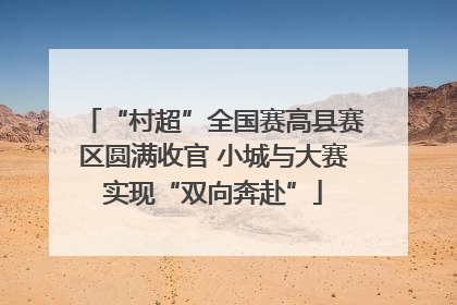 “村超”全国赛高县赛区圆满收官 小城与大赛实现“双向奔赴”