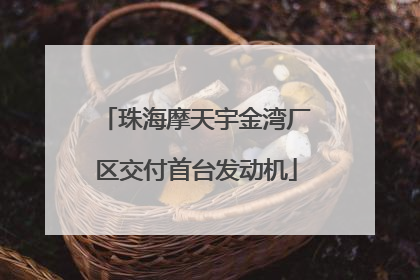 珠海摩天宇金湾厂区交付首台发动机