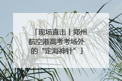 现场直击丨郑州航空港高考考场外的“定海神针”