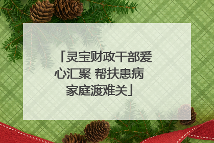 灵宝财政干部爱心汇聚 帮扶患病家庭渡难关