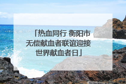 热血同行 衡阳市无偿献血者联谊迎接世界献血者日