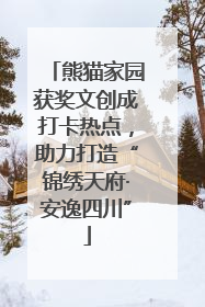 熊猫家园获奖文创成打卡热点，助力打造“锦绣天府·安逸四川”