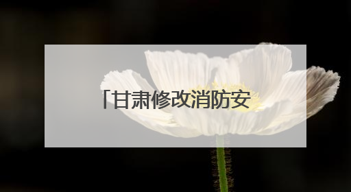 甘肃修改消防安全法规应对基层“小火亡人”现象