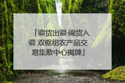 疆货出疆·闽货入疆 双枢纽农产品交易集散中心揭牌