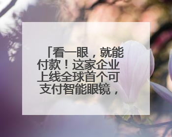 看一眼，就能付款！这家企业上线全球首个可支付智能眼镜，《90早新闻》来了