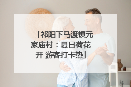 祁阳下马渡镇元家庙村：夏日荷花开 游客打卡热