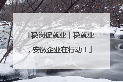稳岗促就业｜稳就业，安徽企业在行动！