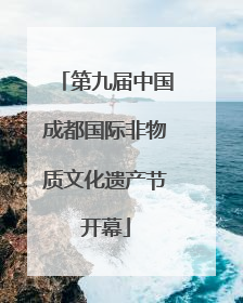 第九届中国成都国际非物质文化遗产节开幕