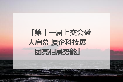 第十一届上交会盛大启幕 厦企科技展团亮相展势能