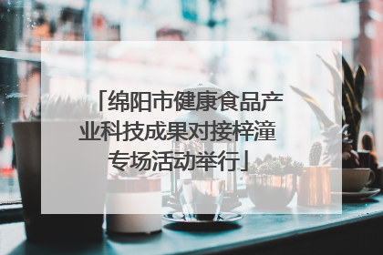 绵阳市健康食品产业科技成果对接梓潼专场活动举行