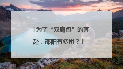 为了“双肩包”的奔赴，邵阳有多拼？