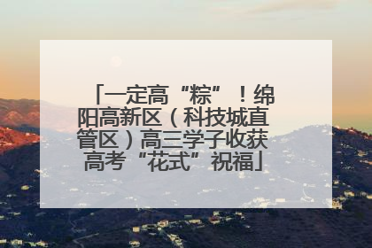 一定高“粽”！绵阳高新区（科技城直管区）高三学子收获高考“花式”祝福