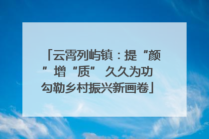 云霄列屿镇：提“颜”增“质” 久久为功勾勒乡村振兴新画卷
