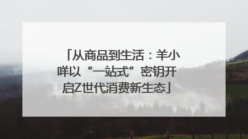从商品到生活：羊小咩以“一站式”密钥开启Z世代消费新生态