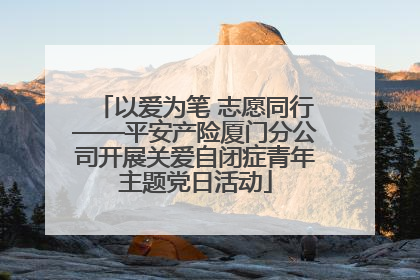 以爱为笔 志愿同行——平安产险厦门分公司开展关爱自闭症青年主题党日活动