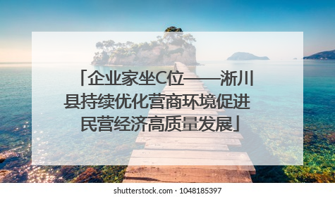 企业家坐C位——淅川县持续优化营商环境促进 民营经济高质量发展