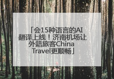 会15种语言的AI翻译上线！济南机场让外籍旅客China Travel更顺畅