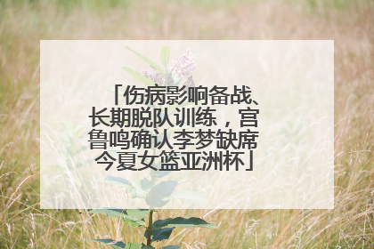伤病影响备战、长期脱队训练，宫鲁鸣确认李梦缺席今夏女篮亚洲杯
