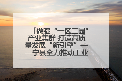 做强“一区三园”产业集群 打造高质量发展“新引擎”——宁县全力推动工业经济提质增效