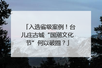入选省级案例！台儿庄古城“国潮文化节”何以破圈？
