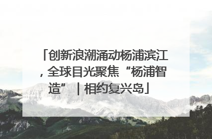 创新浪潮涌动杨浦滨江，全球目光聚焦“杨浦智造”｜相约复兴岛