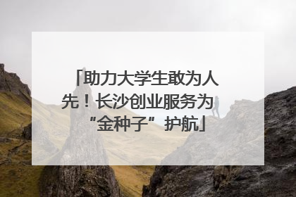 助力大学生敢为人先！长沙创业服务为“金种子”护航