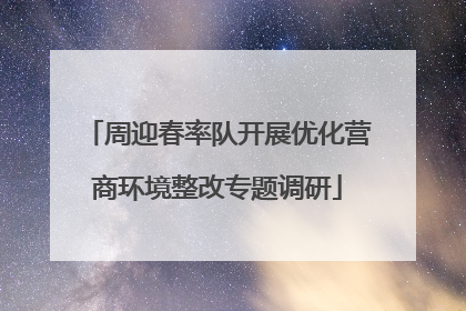 周迎春率队开展优化营商环境整改专题调研