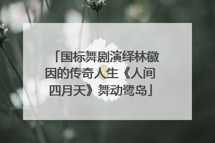 国标舞剧演绎林徽因的传奇人生《人间四月天》舞动鹭岛