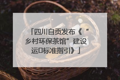 四川自贡发布《“乡村环保茶馆”建设运⾏标准指引》