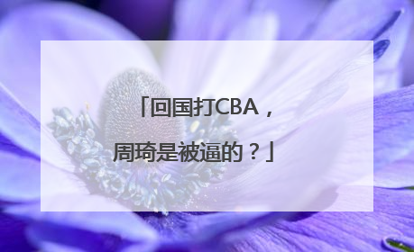 回国打CBA，周琦是被逼的？