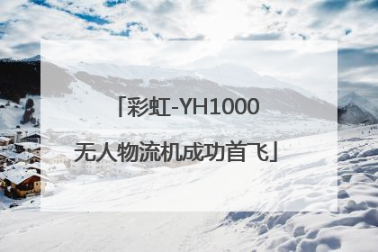 彩虹-YH1000无人物流机成功首飞