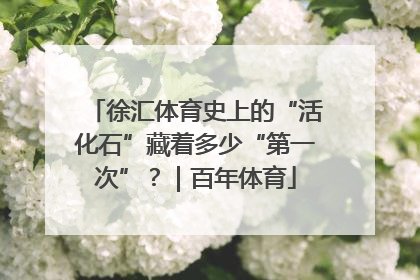 徐汇体育史上的“活化石”藏着多少“第一次”？｜百年体育