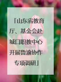 山东省教育厅、基金会赴城口职教中心开展鲁渝协作专项调研