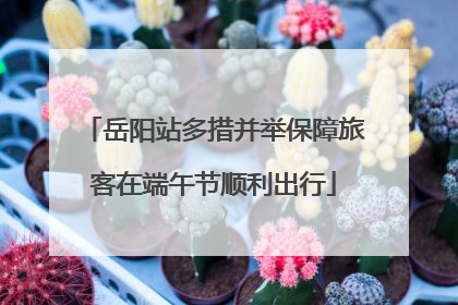 岳阳站多措并举保障旅客在端午节顺利出行