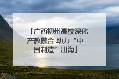 广西柳州高校深化产教融合 助力“中国制造”出海