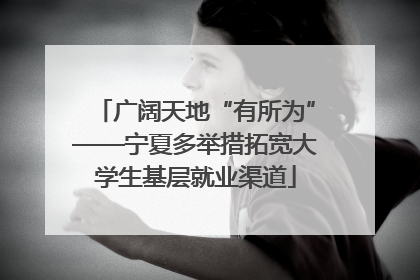 广阔天地“有所为”——宁夏多举措拓宽大学生基层就业渠道