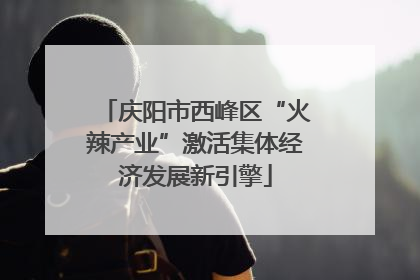 庆阳市西峰区“火辣产业”激活集体经济发展新引擎