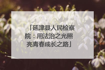 延津县人民检察院：用法治之光照亮青春成长之路