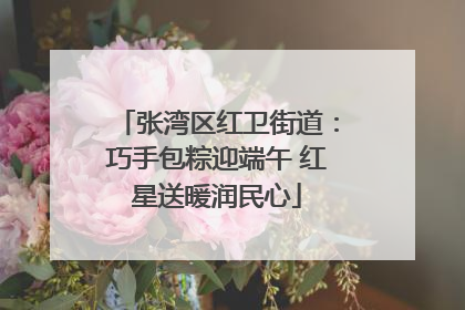 张湾区红卫街道：巧手包粽迎端午 红星送暖润民心