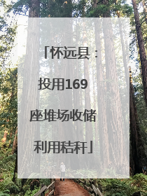 怀远县：投用169座堆场收储利用秸秆