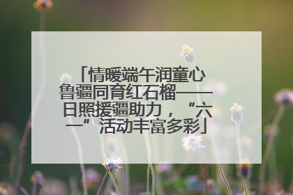 情暖端午润童心 鲁疆同育红石榴——日照援疆助力，“六一”活动丰富多彩