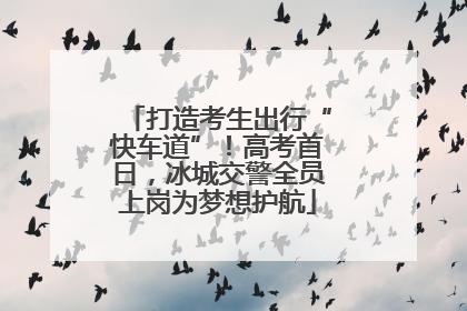 打造考生出行“快车道”！高考首日，冰城交警全员上岗为梦想护航
