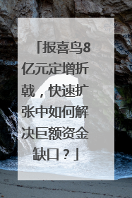 报喜鸟8亿元定增折戟，快速扩张中如何解决巨额资金缺口？