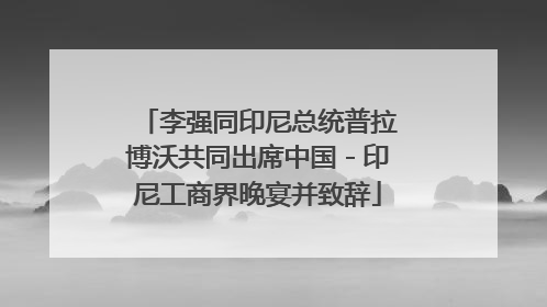 李强同印尼总统普拉博沃共同出席中国－印尼工商界晚宴并致辞