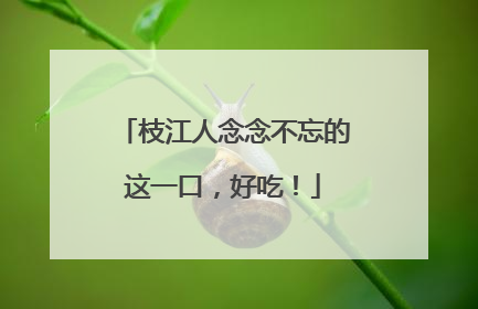 枝江人念念不忘的这一口，好吃！