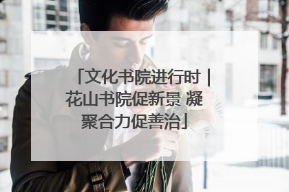 文化书院进行时｜花山书院促新景 凝聚合力促善治