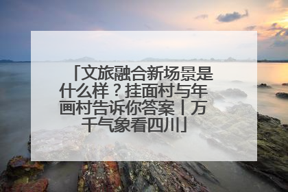 文旅融合新场景是什么样？挂面村与年画村告诉你答案丨万千气象看四川