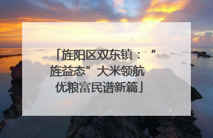 旌阳区双东镇：“旌益态”大米领航 优粮富民谱新篇
