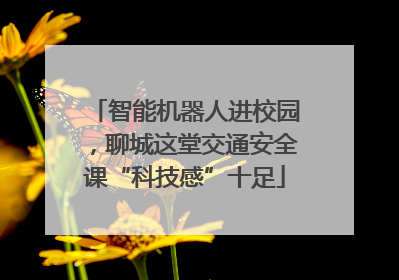 智能机器人进校园，聊城这堂交通安全课“科技感”十足